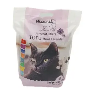 MIAUNEL Tofu pisici miros Lavanda 6 L