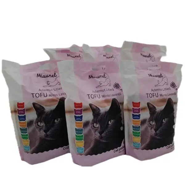 MIAUNEL Tofu pisici miros Lavanda 6 L - MULTIPACK - imagine 3