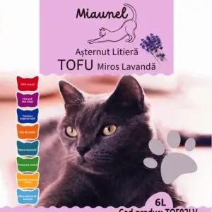 tofu pisici lavanda Miaunel