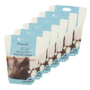 Pachet Economic 6 Bucati Miaunel Silicat pisici Original 3.8 L
