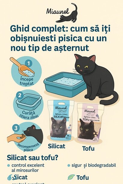 cum obisnuim pisica nu un nou tip de asternut litiera